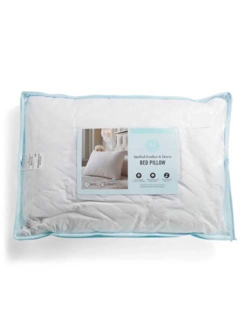MARTHA STEWART 20x28 Quilted Feather And Down Pillow